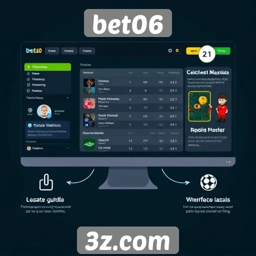 características da interface do usuário no bet06